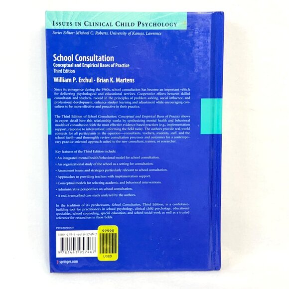 School Consultation: Conceptual & Empirical Bases Of Practice 3rd Ed. Hardcover - Picture 2 of 4